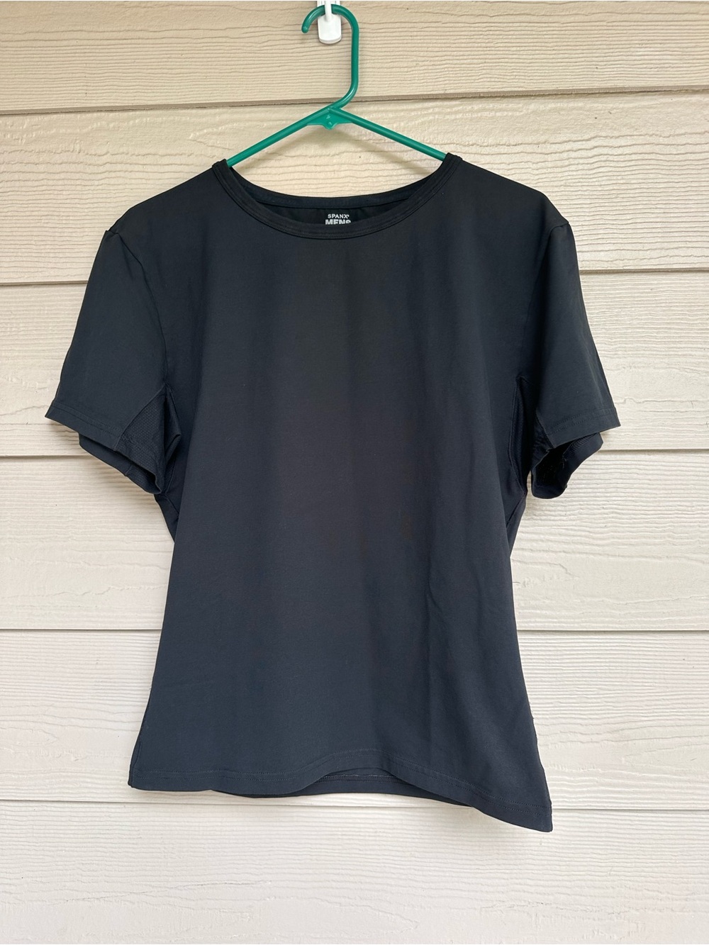 Spanx Mens Sculpt Round Neck Compression Shirt Black XXL Slimming Base (A40)